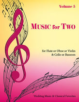 Music for Two #5 Wedding and Classical Favorites Flute/Oboe/Violin and Cello/Bassoon cover